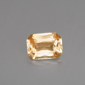 1.12 ct Orange Sapphire Gemstone, Sapphire Gem in Octagon / Scissor Cut Shape for Sale.