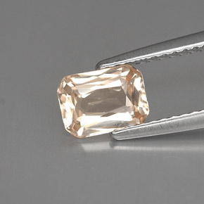 1.20 ct Orange Sapphire Stone, Natural Sapphire in Octagon / Scissor Cut Shape for Sale