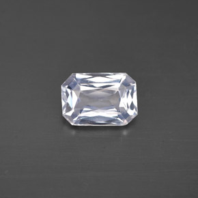 0.98 ct White Sapphire Gemstone, Sapphire Gem in Octagon / Scissor Cut Shape for Sale.