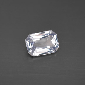 0.98 ct White Sapphire Stone, Natural Sapphire in Octagon / Scissor Cut Shape for Sale