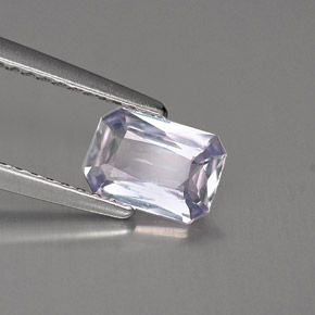 0.89 ct Violet Sapphire Stone, Natural Sapphire in Octagon / Scissor Cut Shape for Sale