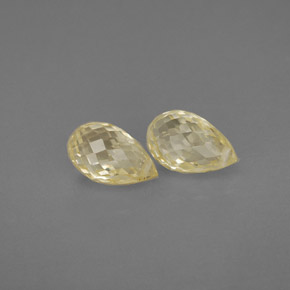 Sapphire Gemstone in 7.2 x 4.6 mm Size for Sale, Sapphire Stone in Light Yellow Color