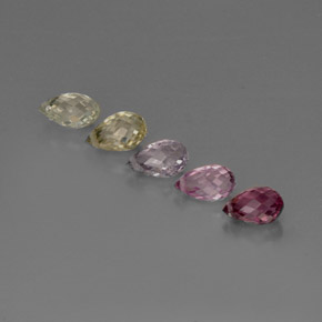 Sapphire Gemstone in 6.4 x 3.9 mm Size for Sale, Sapphire Stone in Multicolor Color