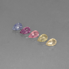 Sapphire Gemstone in 5.4 x 3.3 mm Size for Sale, Sapphire Stone in Multicolor Color