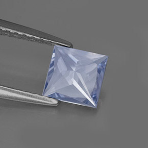Sapphire Gemstone in 5.5 x 5.5 mm Size for Sale, Sapphire Stone in Light Blue Color