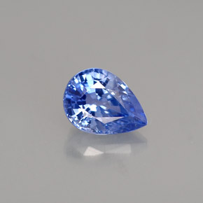 0.98 ct Blue Sapphire Gemstone, Sapphire Gem in Pear Facet Shape for Sale.