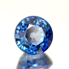 1.60 ct Blue Sapphire Stone, Natural Sapphire in Round Facet Shape for Sale