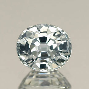 1.25 ct Green Sapphire Gemstone, Sapphire Gem in Oval Facet Shape for Sale.