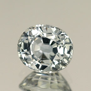 1.25 ct Green Sapphire Stone, Natural Sapphire in Oval Facet Shape for Sale
