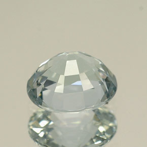 Sapphire Gemstone in 6.6 x 5.7 mm Size for Sale, Sapphire Stone in Light Green Color