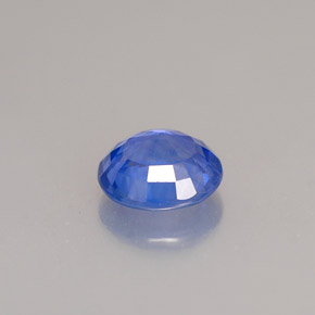 Sapphire Gemstone in 6.8 x 6.2 mm Size for Sale, Sapphire Stone in Cornflower Blue Color