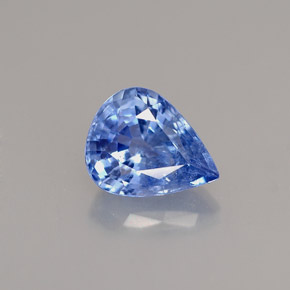 1.51 ct Blue Sapphire Gemstone, Sapphire Gem in Pear Facet Shape for Sale.