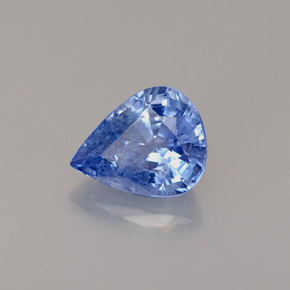 1.51 ct Blue Sapphire Stone, Natural Sapphire in Pear Facet Shape for Sale