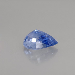 Sapphire Gemstone in 7.9 x 6.3 mm Size for Sale, Sapphire Stone in Light Blue Color