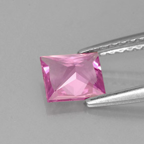 Sapphire Gemstone in 5.5 x 5.5 mm Size for Sale, Sapphire Stone in Purple Pink Color