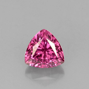 0.71 ct Pink Sapphire Gemstone, Sapphire Gem in Trillion Facet Shape for Sale.