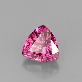 0.71 ct Pink Sapphire Stone, Natural Sapphire in Trillion Facet Shape for Sale