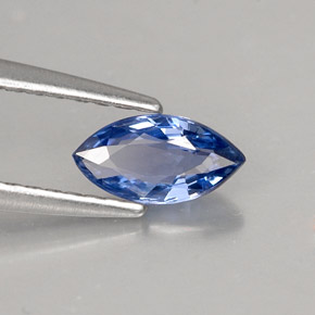 0.52 ct Blue Sapphire Gemstone, Sapphire Gem in Marquise Facet Shape for Sale.
