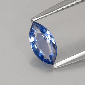 0.52 ct Blue Sapphire Stone, Natural Sapphire in Marquise Facet Shape for Sale