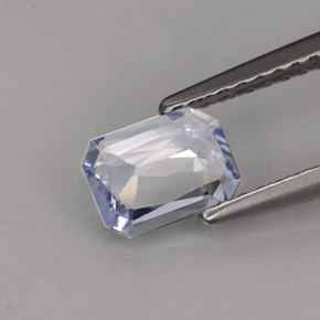 Sapphire Gemstone in 6.5 x 4.9 mm Size for Sale, Sapphire Stone in Light Violet Color