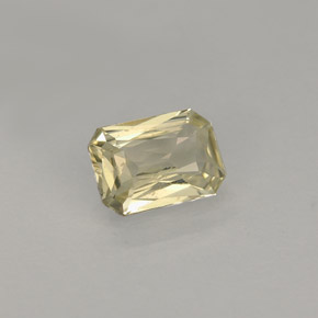 0.90 ct Yellow Sapphire Gemstone, Sapphire Gem in Octagon / Scissor Cut Shape for Sale.