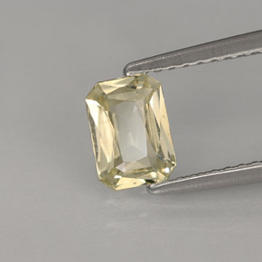 0.90 ct Yellow Sapphire Stone, Natural Sapphire in Octagon / Scissor Cut Shape for Sale