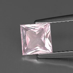 1.00 ct Pink Sapphire Gemstone, Sapphire Gem in Princess-Cut Shape for Sale.
