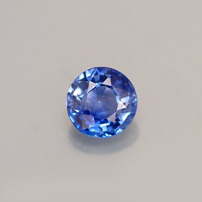 0.93 ct Blue Sapphire Gemstone, Sapphire Gem in Round Facet Shape for Sale.