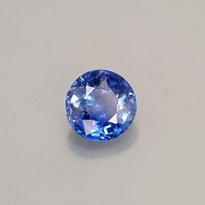 0.93 ct Blue Sapphire Stone, Natural Sapphire in Round Facet Shape for Sale