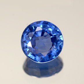 0.99 ct Blue Sapphire Gemstone, Sapphire Gem in Round Facet Shape for Sale.