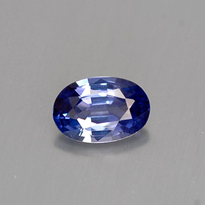0.52 ct Violet Sapphire Gemstone, Sapphire Gem in Oval Facet Shape for Sale.