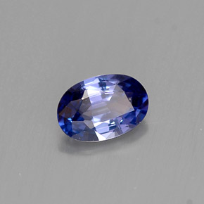 0.52 ct Violet Sapphire Stone, Natural Sapphire in Oval Facet Shape for Sale