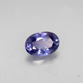 0.57 ct Blue Sapphire Stone, Natural Sapphire in Oval Facet Shape for Sale