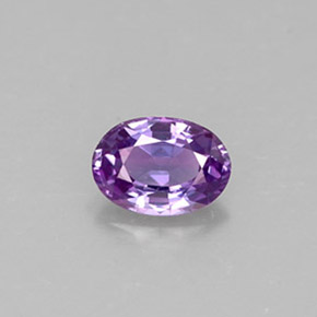 0.57 ct Violet Sapphire Gemstone, Sapphire Gem in Oval Facet Shape for Sale.