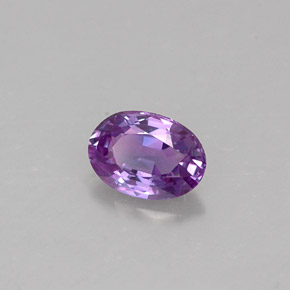 0.57 ct Violet Sapphire Stone, Natural Sapphire in Oval Facet Shape for Sale