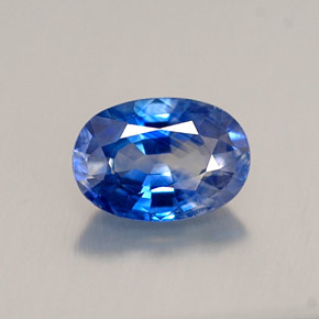 0.95 ct Blue Sapphire Gemstone, Sapphire Gem in Oval Facet Shape for Sale.