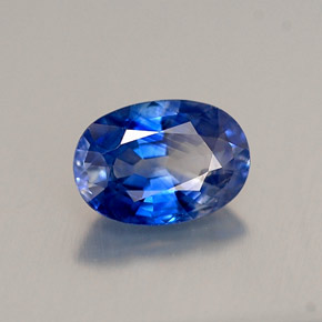 0.95 ct Blue Sapphire Stone, Natural Sapphire in Oval Facet Shape for Sale