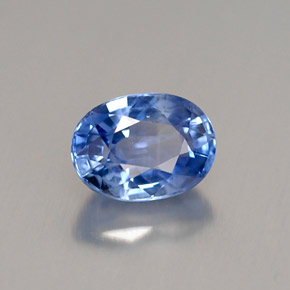 1.00 ct Blue Sapphire Stone, Natural Sapphire in Oval Facet Shape for Sale