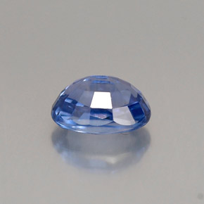 Sapphire Gemstone in 6.3 x 4.7 mm Size for Sale, Sapphire Stone in Cornflower Blue Color