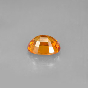 Sapphire Gemstone in 8 x 6 mm (calibrated) Size for Sale, Sapphire Stone in Mandarin Orange Color