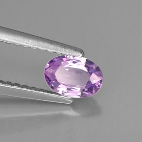 0.61 ct Violet Sapphire Stone, Natural Sapphire in Oval Facet Shape for Sale