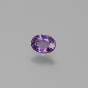 0.42 ct Violet Sapphire Stone, Natural Sapphire in Oval Facet Shape for Sale