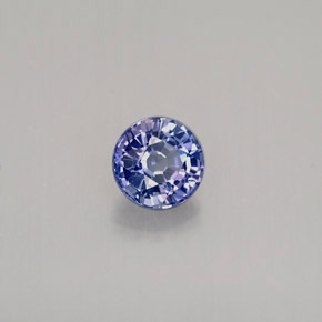 0.39 ct Violet Sapphire Stone, Natural Sapphire in Round Facet Shape for Sale