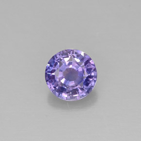 0.51 ct Violet Sapphire Gemstone, Sapphire Gem in Round Facet Shape for Sale.