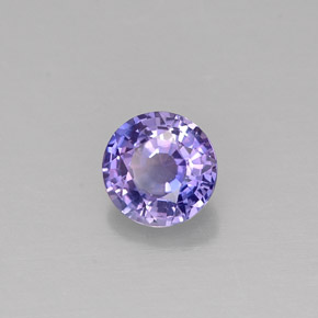 0.51 ct Violet Sapphire Stone, Natural Sapphire in Round Facet Shape for Sale