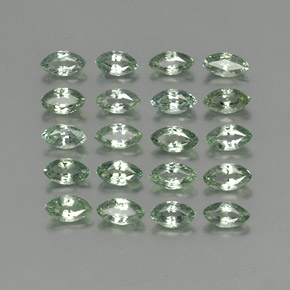 3.48 ct Green Sapphire Stone, Natural Sapphire in Marquise Facet Shape for Sale