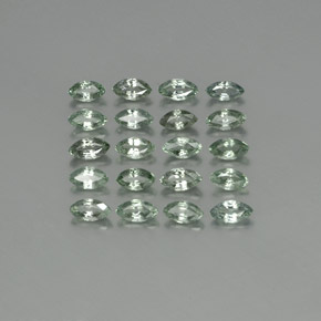 4.39 ctw Green Sapphire Gemstones, Sapphire Gems in Marquise Facet Shape for Sale.
