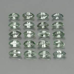 4.39 ctw Green Sapphire Stones, Natural Sapphire in Marquise Facet Shape for Sale