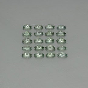 Sapphire Gemstones in 5 x 2.7 mm Size for Sale, Sapphire Stones in Greenish Grey Color