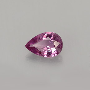 0.52 ct Violet Sapphire Stone, Natural Sapphire in Pear Facet Shape for Sale
